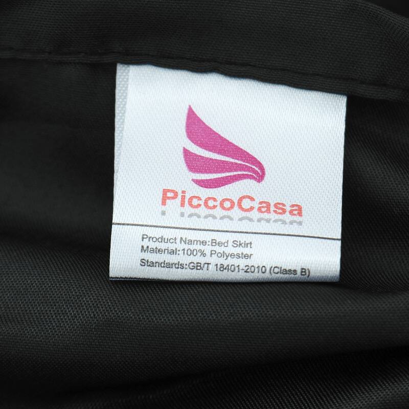 Bed Skirt Polyester Elastic Wrap Around Dust Ruffle