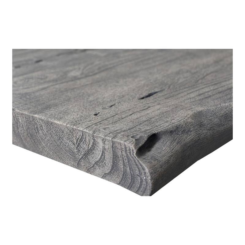 Aurelle Home Bennett Rustic Farmhouse Live Edge Dining Table