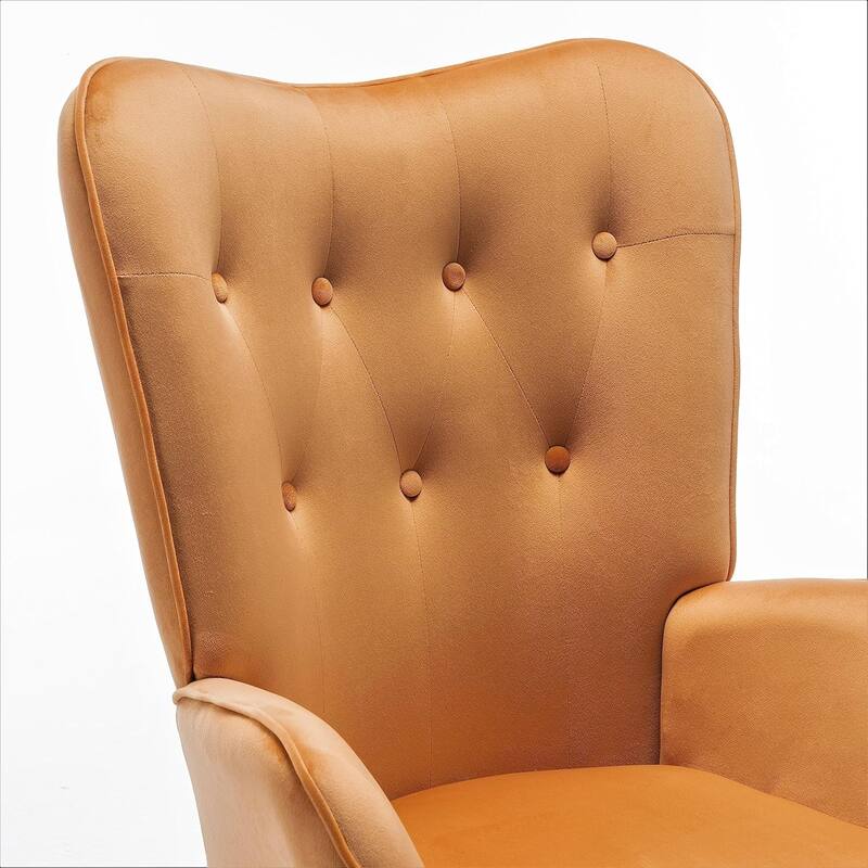 Kreedence 26.38" W Microfiber Accent Chair with Wing Back Design