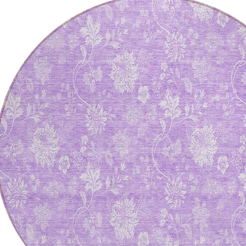 HomeRoots Floral Transitional Rectangle Outdoor Rug