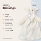preview thumbnail 2 of 4, Snuggler, 15 Inch White Lamb Plush Stuffed Animal Security Blanket Lovey for Babies