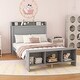 preview thumbnail 7 of 63, Platform bed with LED lights and USB port