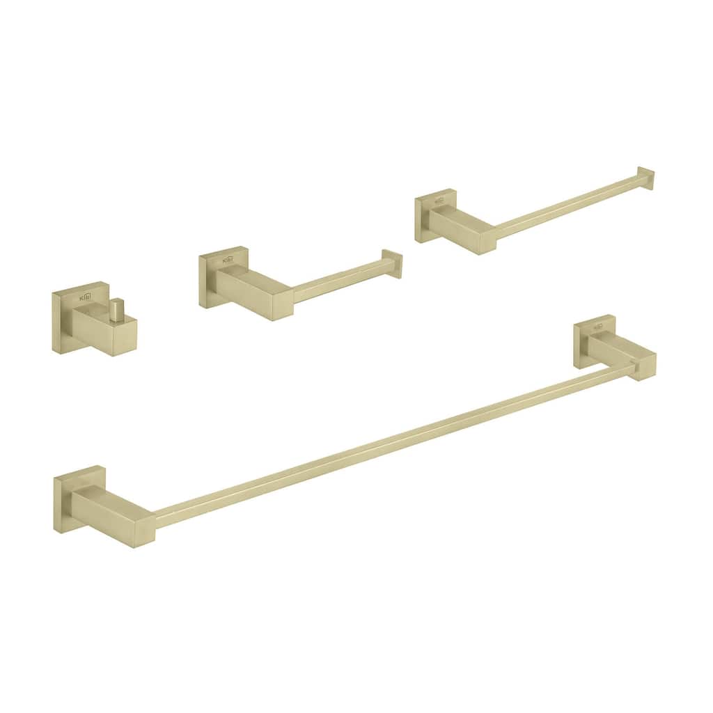 Cube 4 Piece Bathroom Hardware Set