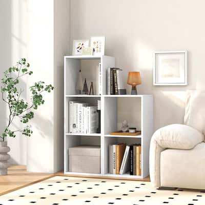 2/3 Cubes Storage Bookcase Small Bookshelf Organizer w/ Open Back