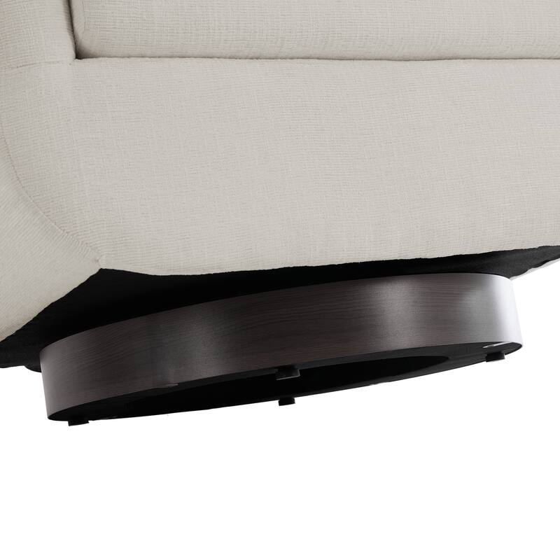 Chenille 360-Degree Swivel Chairs With Lumbar Pillow (Set of 2)