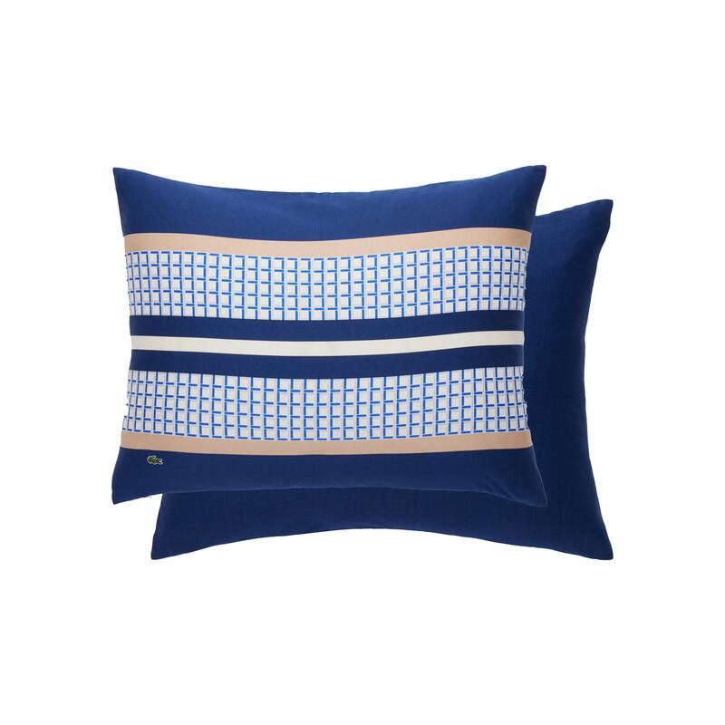 Lacoste Micro Logo 3-Piece Cotton Comforter Set