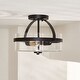 preview thumbnail 9 of 8, SAFAVIEH Lighting Nensor LED 2-light Flush Mount - 13" W x 13" L x 10" H
