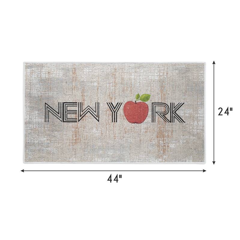 SussexHome Non-Skid Ultra-Thin Area Rugs for Laundry Room, Entryway, Bathroom and Kitchen - Washable Multipurpose Floor Mat