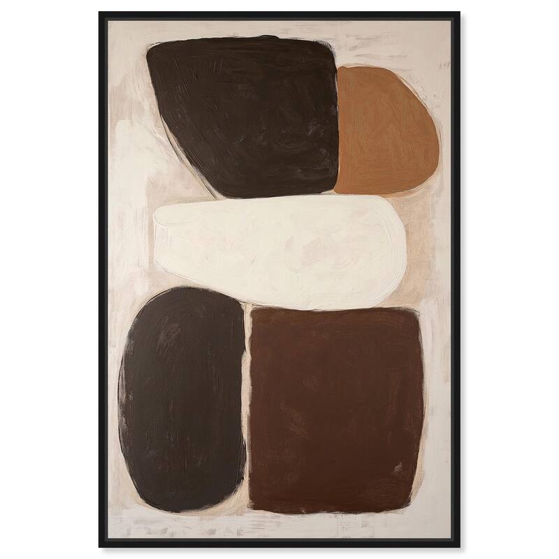 Asymmetrical Balance I Canvas by Art Remedy - Black - 16" x 24"