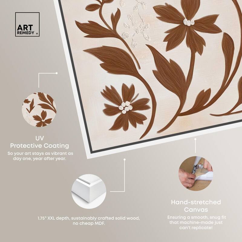 Sepia Sepal II Canvas by Art Remedy