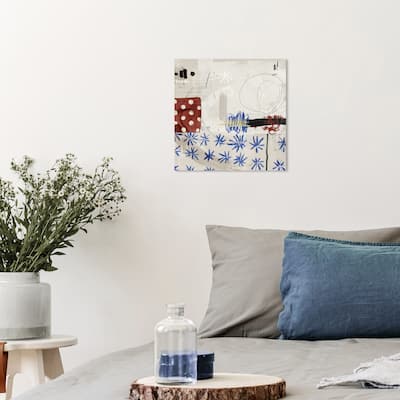 Wynwood Studio Canvas Abstract Stop it White Modern & Contemporary Wall Art Canvas Print