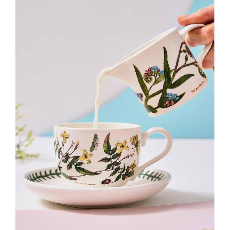 Portmeirion Botanic Garden Drum Shaped Creamer Jug - 7 ounce