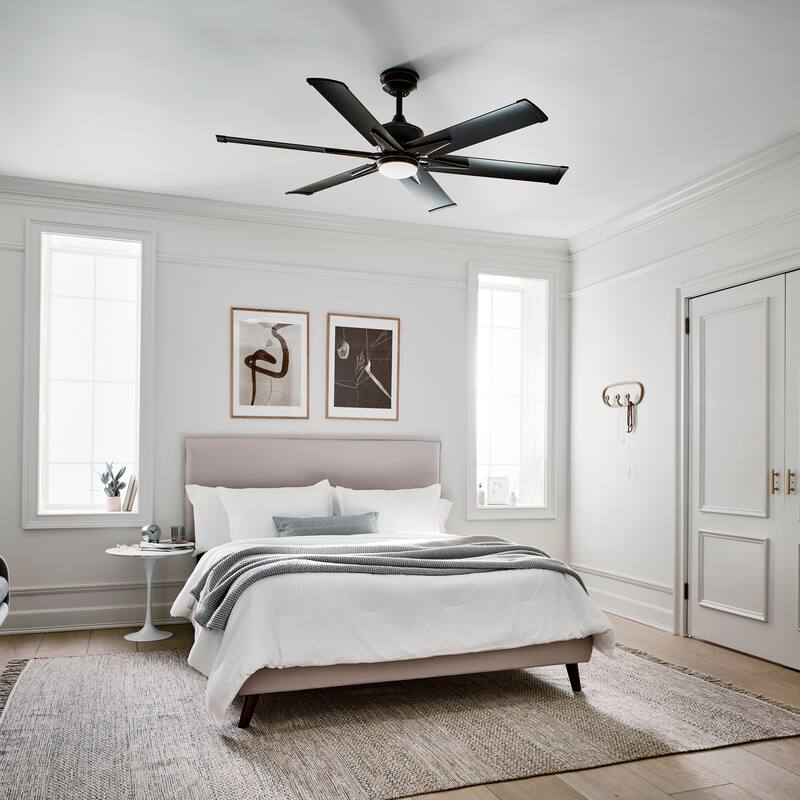 Kichler Lighting Szeplo Patio Collection 60-inch Olde Bronze LED Ceiling Fan