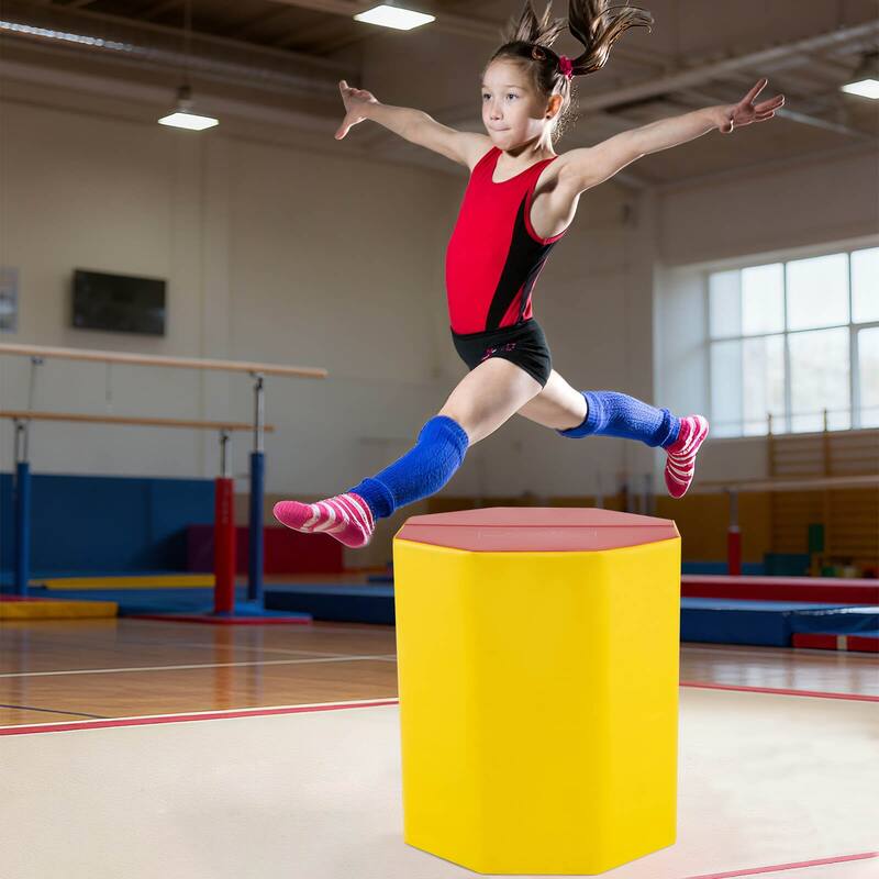 Costway 24.5" x 26" Octagon Gymnastics Mat Skill Shape Tumbling Mat - See Details