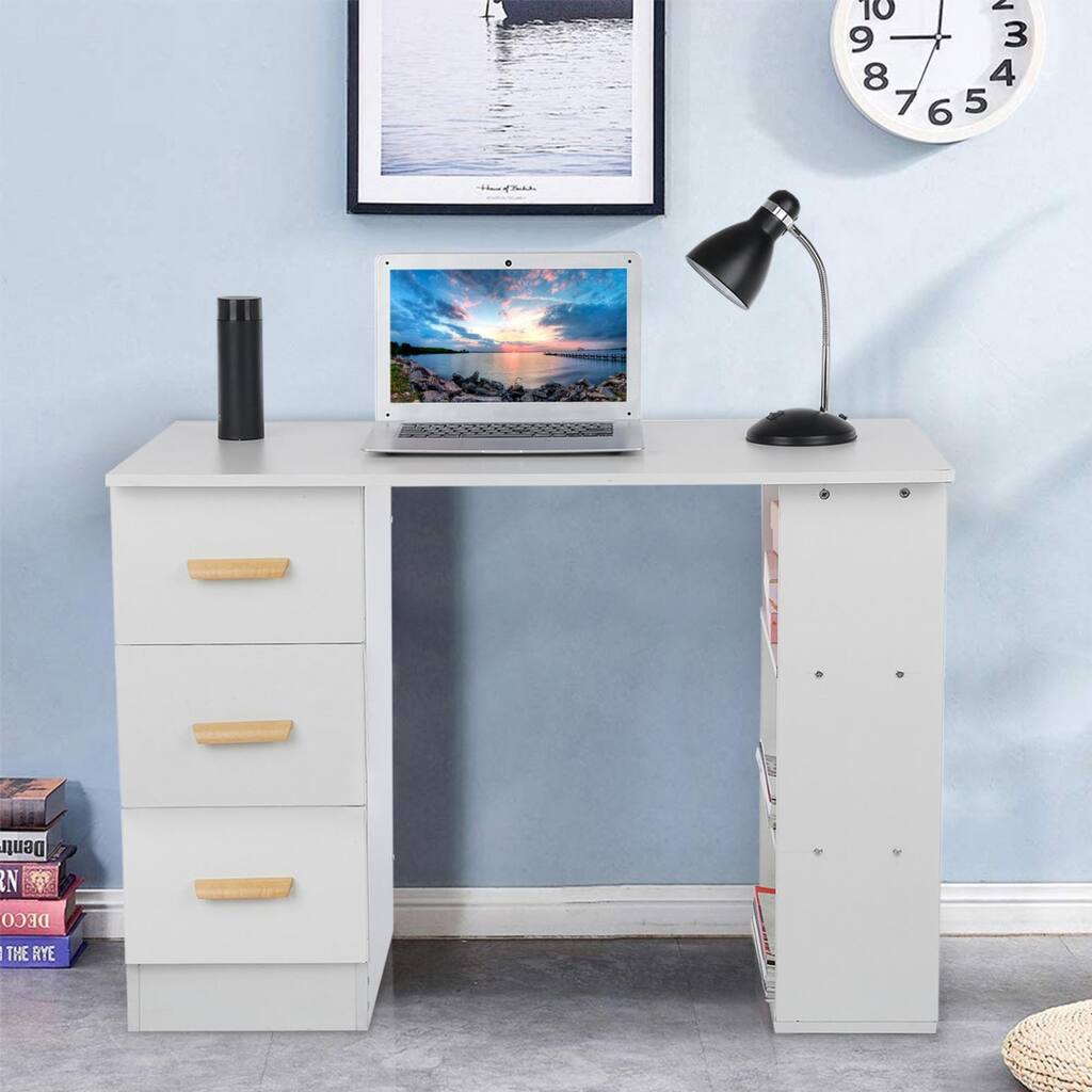 Home Desktop Computer Desk With Drawers Home Desk Dormitory Study Desk