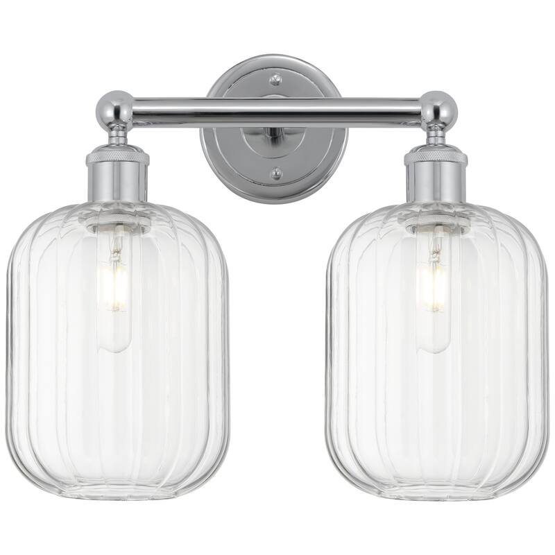 Innovations Lighting 616-2W-14-16 Preston Vanity Preston 2 Light 16" - Polished Chrome / Clear