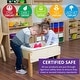 preview thumbnail 5 of 3, Wood Designs 12 Cubby Storage Cabinet with Assorted Color Bins, Montessori Kids Toy Storage Organizer for Kindergarten - 30"