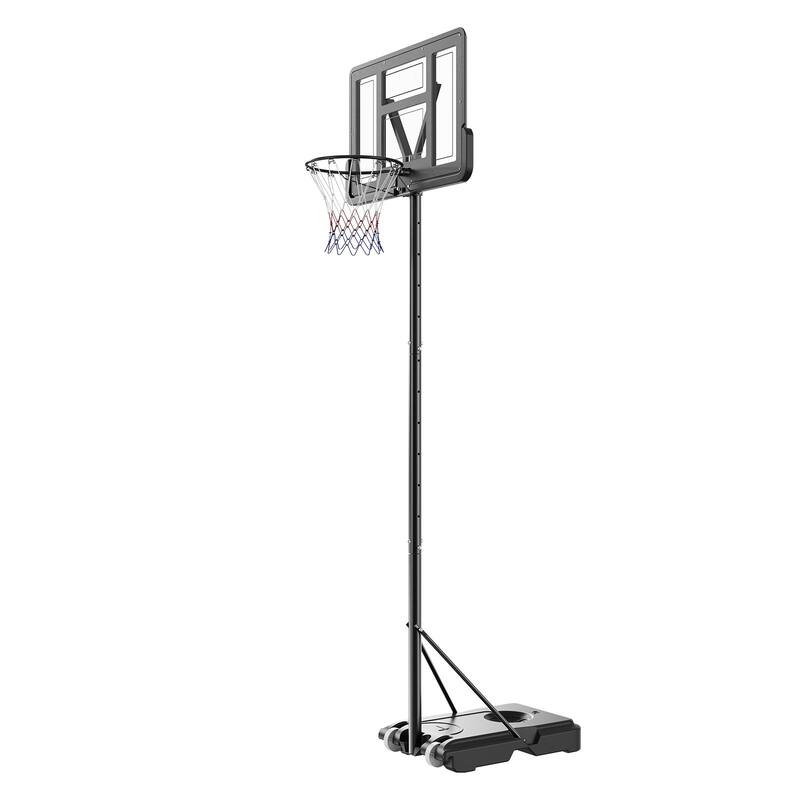 44" Backboard Portable Basketball Hoop System, Adjustable 4-10ft - 44 inches