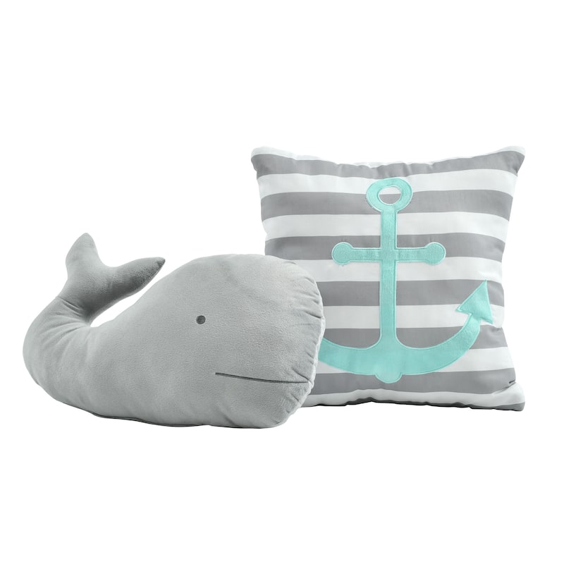 Taylor & Olive Lums Whale Print 5-piece Quilt Set
