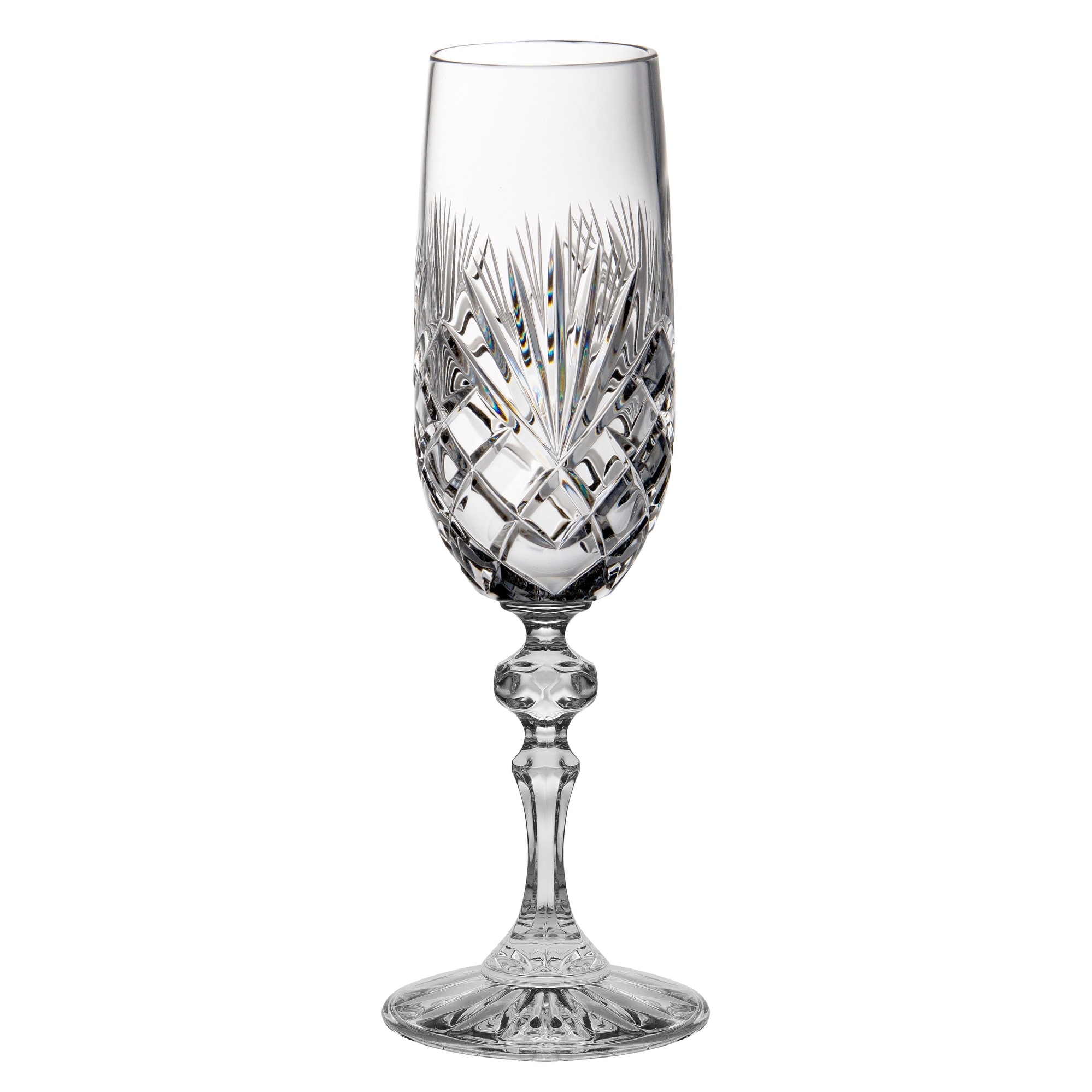 JoyJolt Claire Cyrstal Cylinder Champagne Glasses - Set of 4 Champagne  Flutes - 5.7 oz