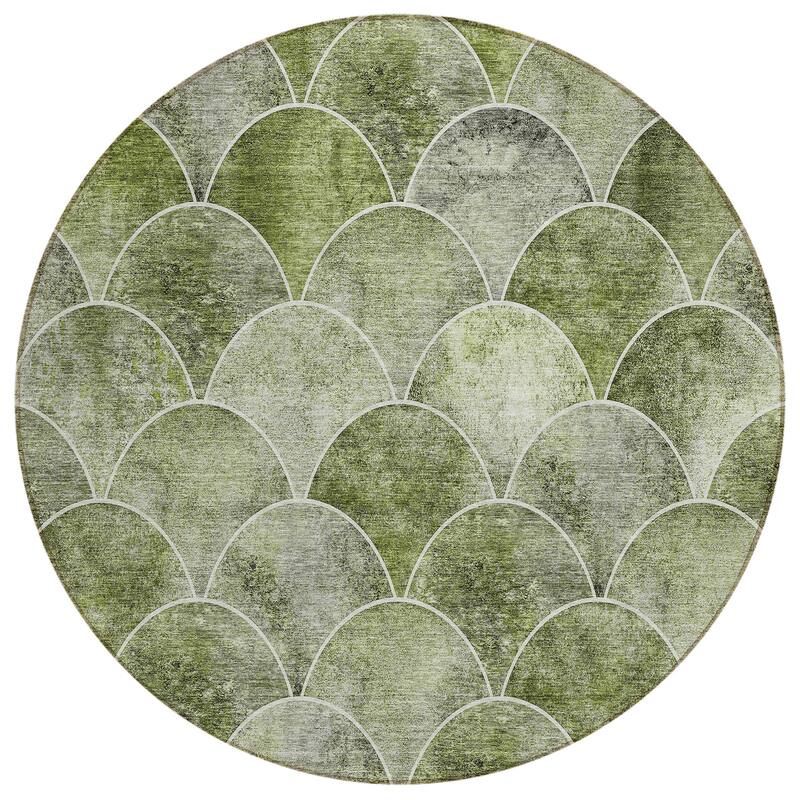 Machine Washable Indoor/ Outdoor Chantille Contemporary Rug