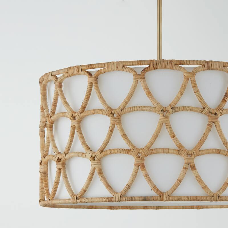 Tulum 4-light Matte Brass Pendant