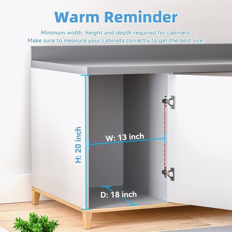 Under Sink Slide Out Storage Shelf - 12.6'' W x 16.53'' D x 12.99'' H
