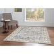 preview thumbnail 1 of 5, Parson Machine Washable Grey and Beige Area Rug