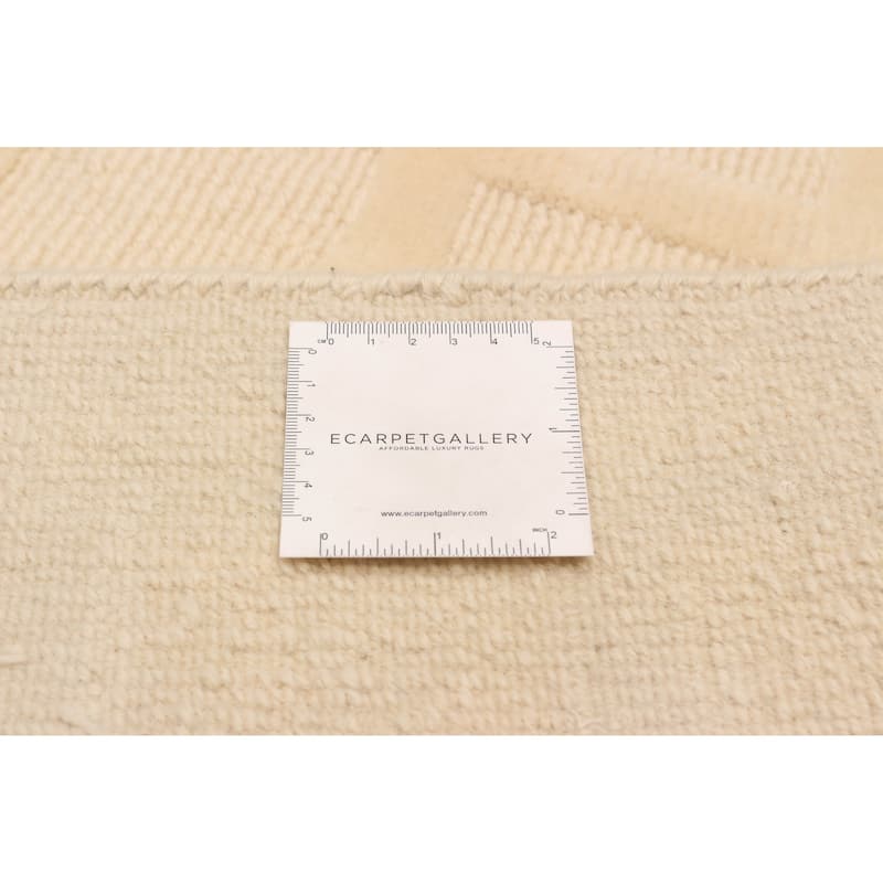 ECARPETGALLERY Hand-knotted Kathmandu Cream Wool Rug - 10'0 x 14'0