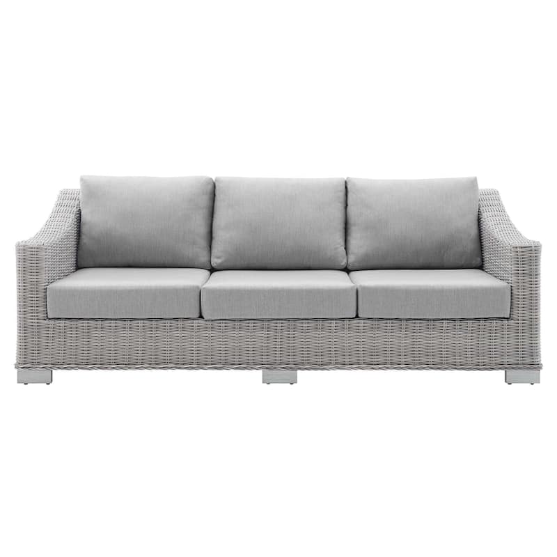 Conway Sunbrella Outdoor Patio Wicker Rattan Sofa