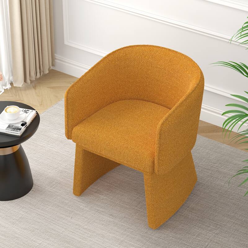Mid-Century Arm Chairs Leisure Chair,Orange