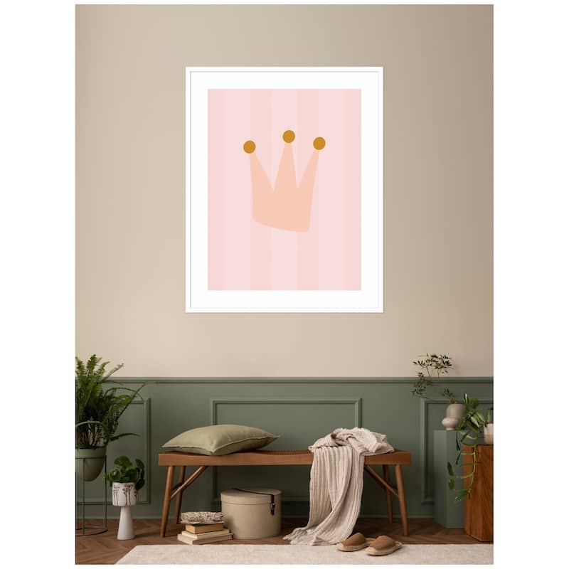 Kate and Laurel Crown by Laura Moss Framed Wall Art Print
