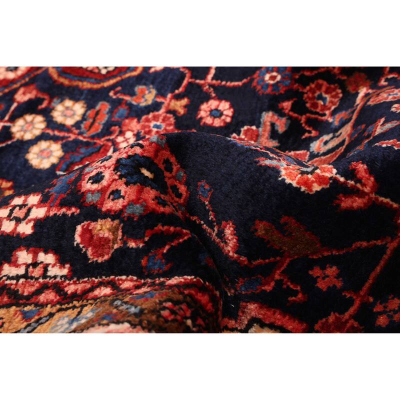 ECARPETGALLERY Hand-knotted Anatolian Vintage Dark Navy Wool Rug - 5'9 x 9'0