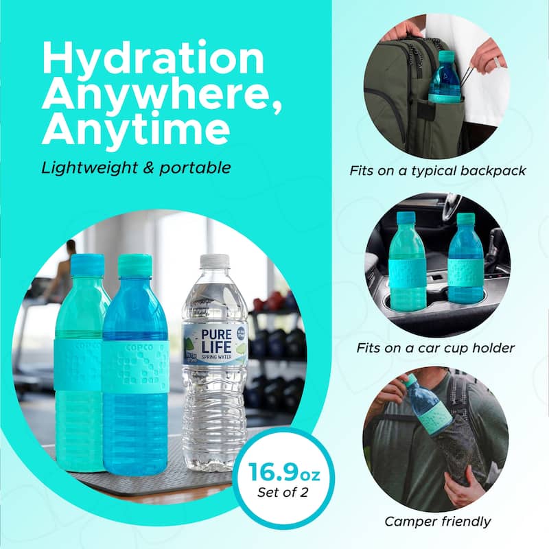 Copco Hydra Tritan Water Bottle Set of 2 BPA Free