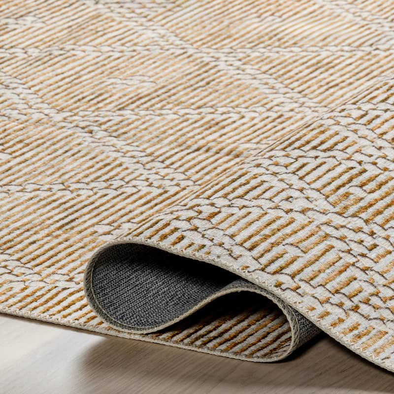 Nuloom Úna Lattice SplashGuard Machine Washable Area Rug