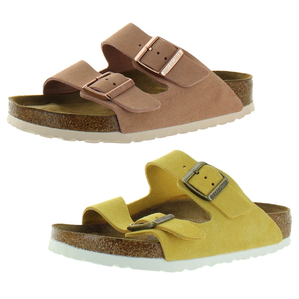 double buckle cork sandals