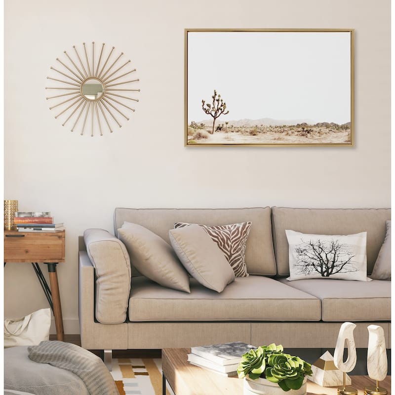 Kate and Laurel Sylvie Joshua Tree Framed Canvas by Amy Peterson
