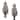 Fraser Hill Farm 4-Ft. Christmas Pre Lit Snow Flocked Porch Trees