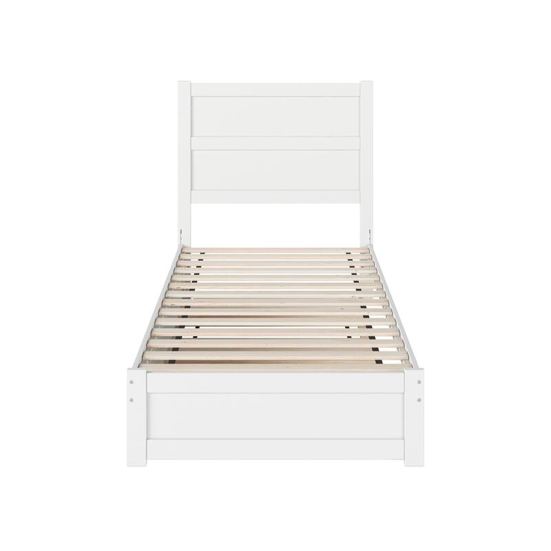 Aveline Wood Platform Bed with Matching Footboard & Trundle