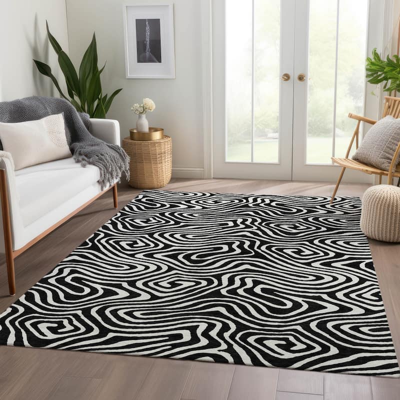 Premium Washable Super Soft Modern Maze Mayfield Rug