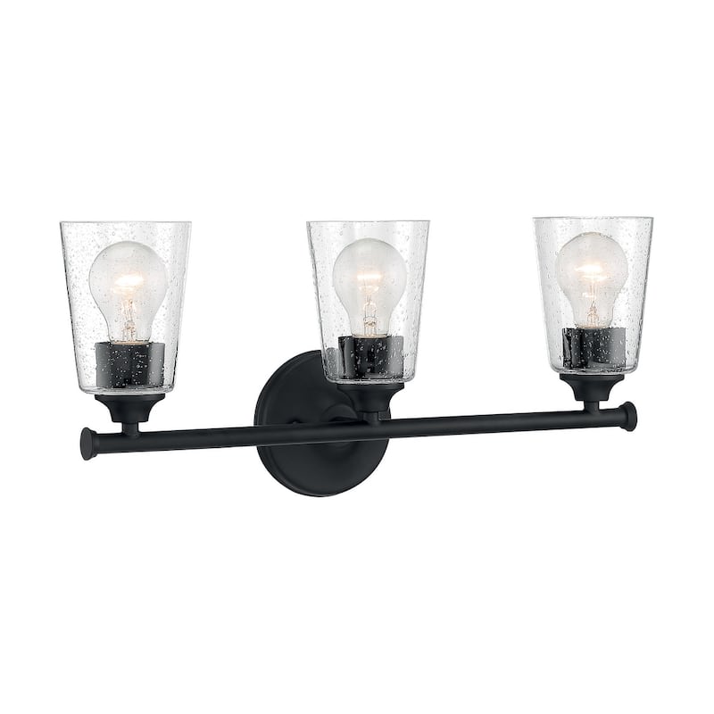 Bellevue NVBF60304 Tussle 3 Light 20" Wide Bathroom Vanity Light - Matte Black