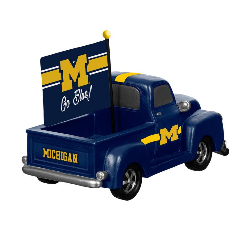 NCAA Rally Truck Garden Statue with Team Flag