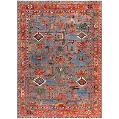 Serapi One-of-a-Kind Hand-Knotted Area Rug - Gray - 10' 0" x 13' 10"
