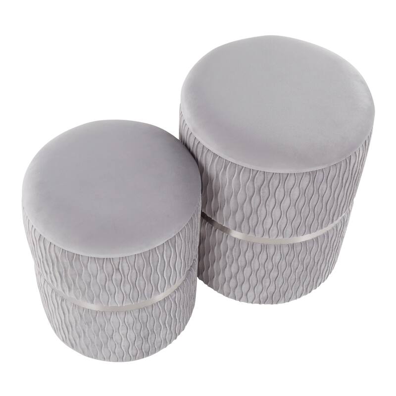 Lena Nesting Ottoman Set