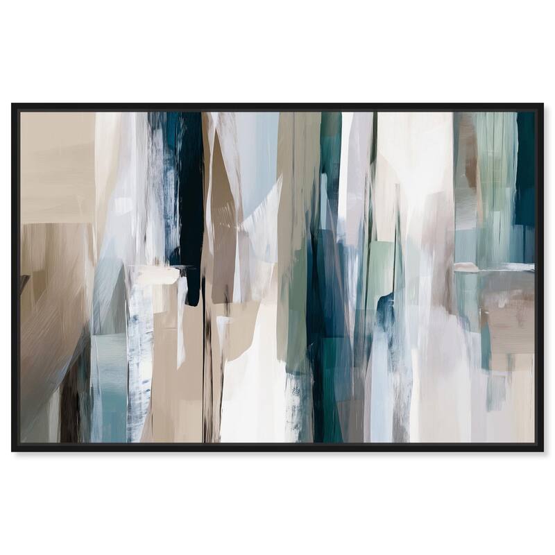 Color Columns Canvas by Art Remedy - Black - 15" x 10"