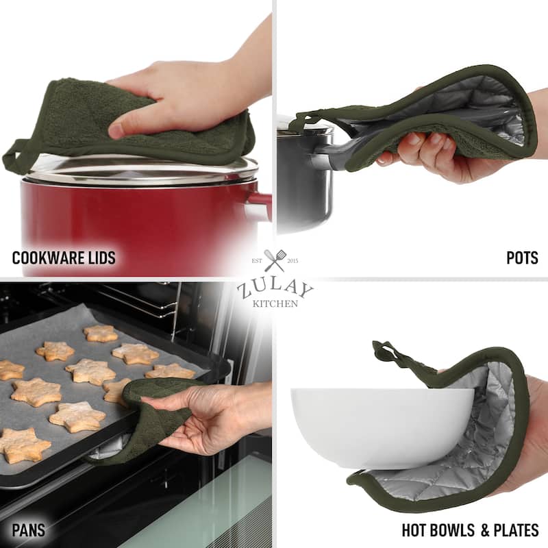Zulay Kitchen 1-Pack Heat Resistant Cotton Pot Holders