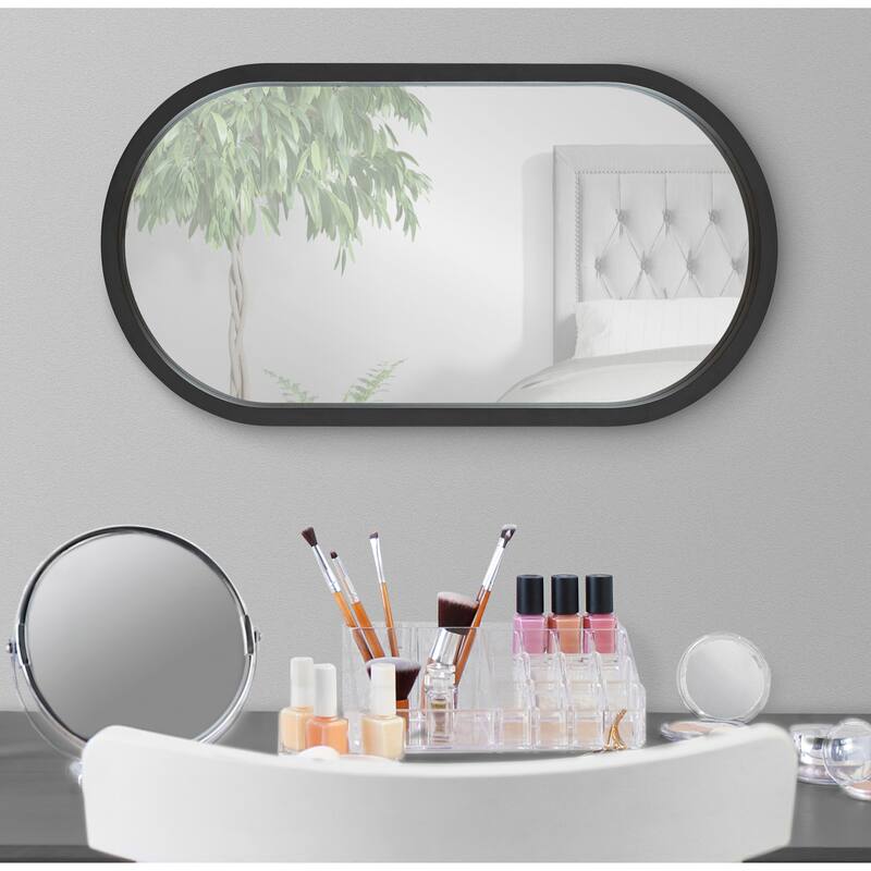 Kate and Laurel Travis Capsule Oval Framed Wall Mirror