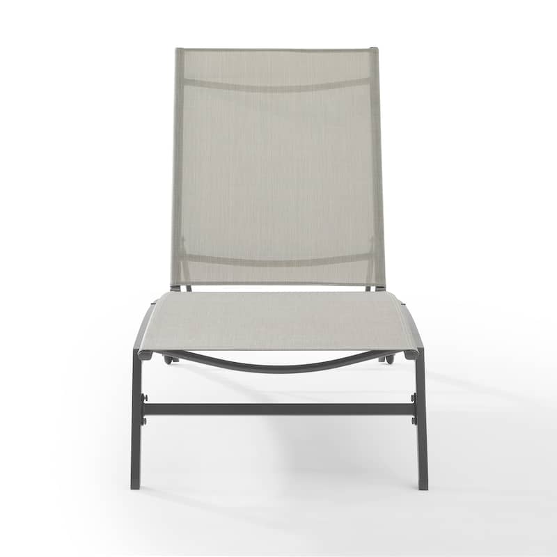 Crosley Weaver Outdoor Sling Chaise Lounge - 77.5"x24.75"x36.5"