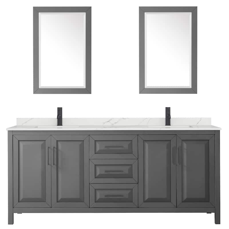Wyndham Collection WCV252580D-QTZ-UNSM24 Daria 80" Free Standing