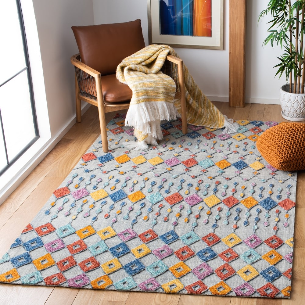 SAFAVIEH Handmade Aspen Shega Moroccan Boho Wool Rug